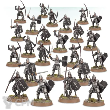 Описание картинки Warriors of Minas Tirith 24 модели от WastelandMiniatures по цене 1 600руб | Свободный Рынок Миниатюр - СРМ