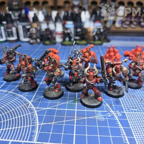 Описание картинки Khorne Berzerkers OLD от OldMan по цене 3 000руб | Свободный Рынок Миниатюр - СРМ