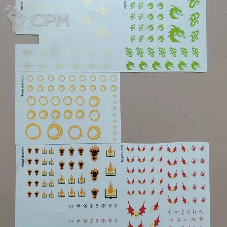 Описание картинки Декали transfer sheet chaos space marine (вид 1) от Утка по цене 250руб | Свободный Рынок Миниатюр - СРМ