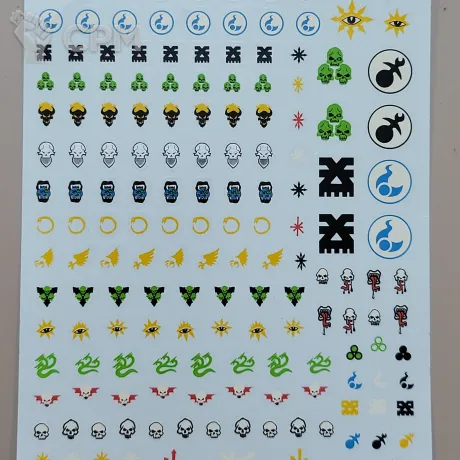 Описание картинки Декали transfer sheet chaos space marine (вид 2) от Утка по цене 330руб | Свободный Рынок Миниатюр - СРМ