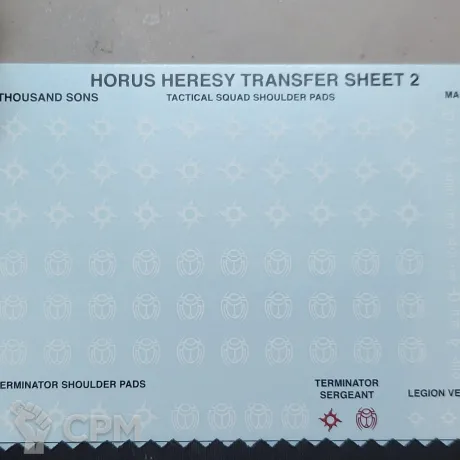 Описание картинки Декали Тысячи Сынов Thousand Sons Legion Transfer Sheet от Утка по цене 200руб | Свободный Рынок Миниатюр - СРМ
