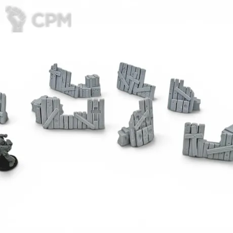 Описание картинки Траншейные Баррикады- Trench Crusade Террейн от Terrain Print по цене 380руб | Свободный Рынок Миниатюр - СРМ