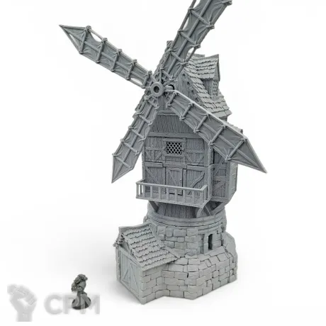 Описание картинки Большая Мельница - Фэнтези Террейн, City of Tarok от Terrain Print по цене 2 900руб | Свободный Рынок Миниатюр - СРМ