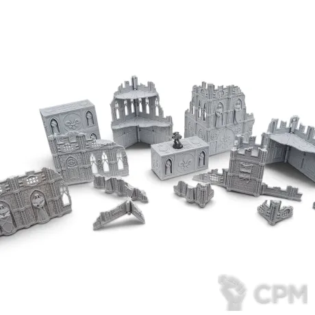 Описание картинки Набор Террейна 11th Редакции - Adeptus Sororitas от Terrain Print по цене 6 400руб | Свободный Рынок Миниатюр - СРМ