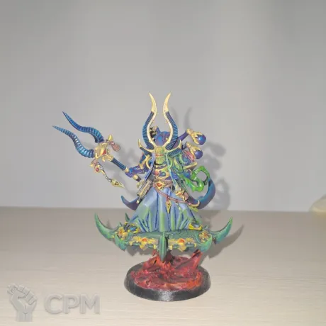 Описание картинки Ahriman Arch-Sorcerer Of Tzeentch от Вячеслав Василенко по цене 1 500руб | Свободный Рынок Миниатюр - СРМ
