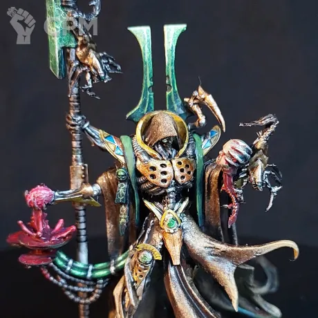 Описание картинки Necron Overlord (Lord) Alt от Arrowhead Miniatures по цене 1 500руб | Свободный Рынок Миниатюр - СРМ
