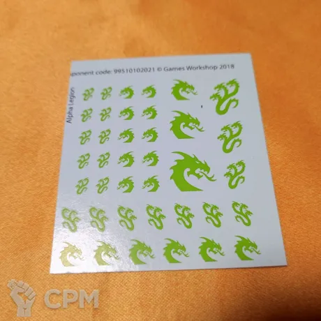 Описание картинки Alpha Legion Transfer Sheet от aldger по цене 100руб | Свободный Рынок Миниатюр - СРМ