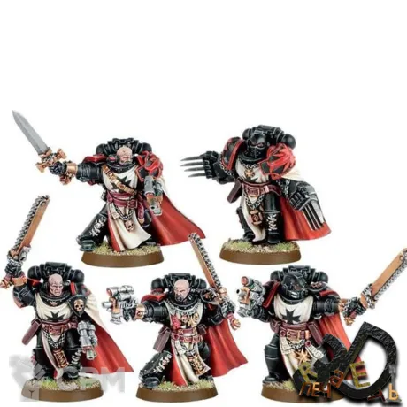 Описание картинки Sword Brethren Squad Black Templars от R.E.print по цене 850руб | Свободный Рынок Миниатюр - СРМ