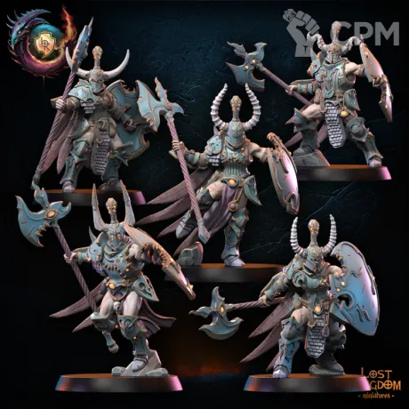 Описание картинки Nukuja Warriors Squad от PocketSized Prints по цене 1 900руб | Свободный Рынок Миниатюр - СРМ