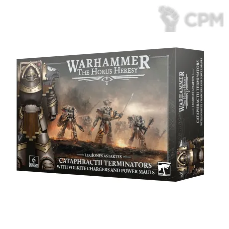 Описание картинки Cataphractii Terminators with Volkite Chargers and Power Mauls от LifeIsNow по цене 6 790руб | Свободный Рынок Миниатюр - СРМ