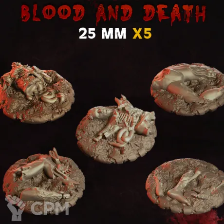 Описание картинки Blood and Death Base 25мм от 3Д-Печка по цене 35руб | Свободный Рынок Миниатюр - СРМ