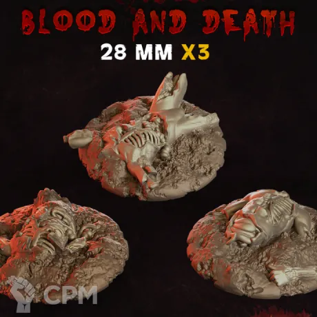 Описание картинки Blood and Death Base 28мм от 3Д-Печка по цене 40руб | Свободный Рынок Миниатюр - СРМ