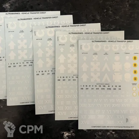 Описание картинки Декали ультрамаринов от Svarden по цене 450руб | Свободный Рынок Миниатюр - СРМ