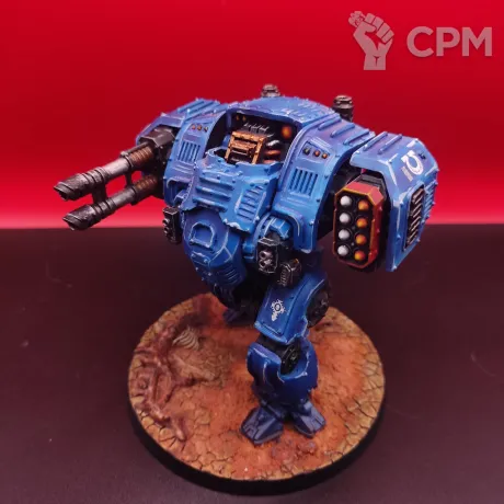 Описание картинки Ballistus Dreadnought Warhammer 40000 Ультрамарины, покрашен, SLA от Жидкий Пират по цене 3 700руб | Свободный Рынок Миниатюр - СРМ