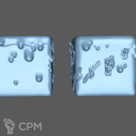 Описание картинки Студенистый куб (Gelatinous cube) от Formosa Printing по цене 200руб | Свободный Рынок Миниатюр - СРМ