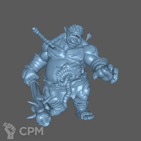 Описание картинки Огр зомби (Ogre zombie) от Formosa Printing по цене 350руб | Свободный Рынок Миниатюр - СРМ