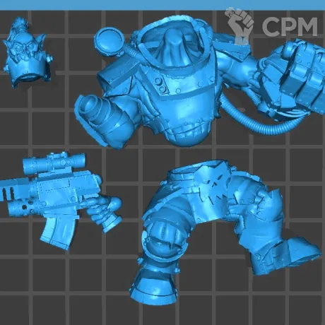 Описание картинки WarBoss (Blakgrab) от Магазин Альфария по цене 200руб | Свободный Рынок Миниатюр - СРМ