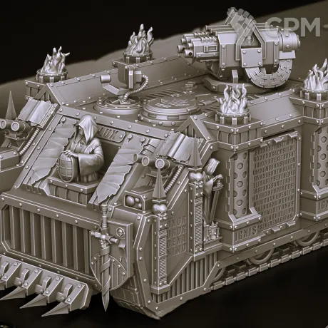 Описание картинки Grey Knights Razorback от Магазин Альфария по цене 1 200руб | Свободный Рынок Миниатюр - СРМ