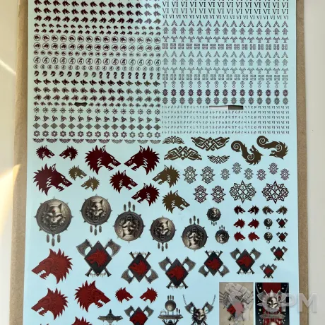 Описание картинки Space Wolves Legion Transfer Sheet Оригинал от Paul_Konovan по цене 4 000руб | Свободный Рынок Миниатюр - СРМ