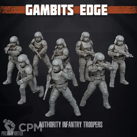 Описание картинки Authority Infantry Troopers от PocketSized Prints по цене 900руб | Свободный Рынок Миниатюр - СРМ