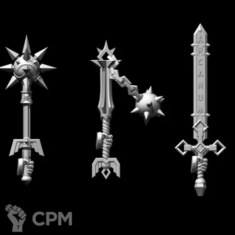 Описание картинки оружие тип Mor (левая рука) от Bazilevs по цене 497руб | Свободный Рынок Миниатюр - СРМ