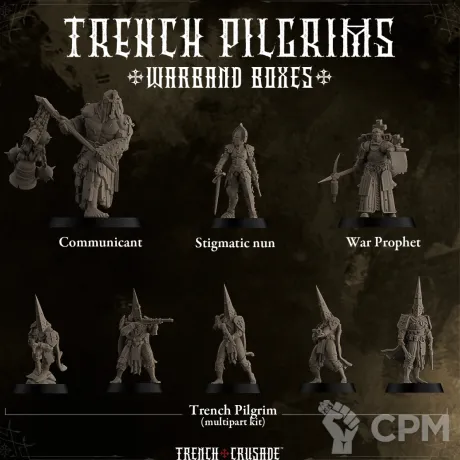 Описание картинки Trench Pilgrims Warband от Age of Printmar по цене 533руб | Свободный Рынок Миниатюр - СРМ