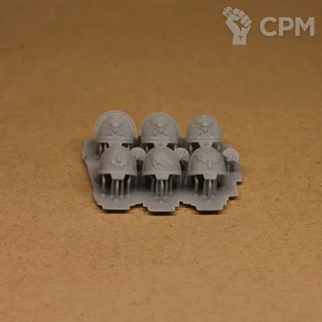 Описание картинки Набор наплечников для дэзвотч грависов 3 (deathwatch gravis shoulders pads 3) от мезеров александр по цене 250руб | Свободный Рынок Миниатюр - СРМ