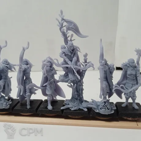 Описание картинки Лучники (Sylvan Archers (T9A) / Wood Elf Archers (TOW)) - 12 шт. от Syryus по цене 2 160руб | Свободный Рынок Миниатюр - СРМ