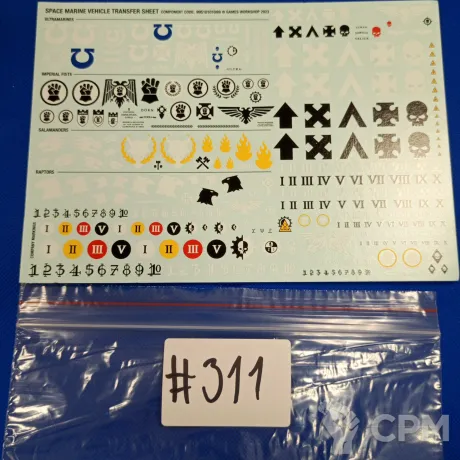 Описание картинки Space Marine vehicle transfer sheet #311 от WakoLab (Origs) по цене 850руб | Свободный Рынок Миниатюр - СРМ