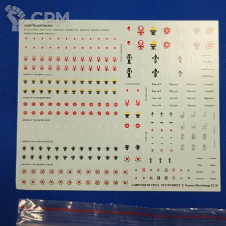 Описание картинки Adepta Sororitas transfer sheet #314 от WakoLab (Origs) по цене 350руб | Свободный Рынок Миниатюр - СРМ