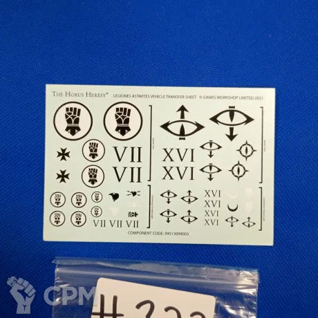 Описание картинки Legiones Astartes vehicle transfer sheet #322 от WakoLab (Origs) по цене 180руб | Свободный Рынок Миниатюр - СРМ