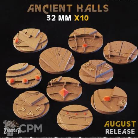 Описание картинки Ancient Halls Base 32мм от 3Д-Печка по цене 50руб | Свободный Рынок Миниатюр - СРМ