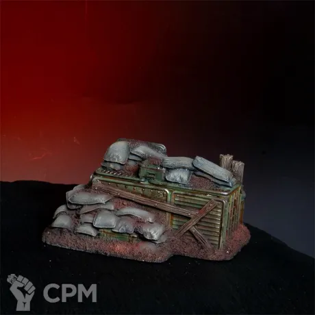 Описание картинки Малый окопный бруствер №2 из набора террейна «Могильные окопы: последний рубеж» от LDBits по цене 2 500руб | Свободный Рынок Миниатюр - СРМ