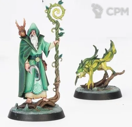 Описание картинки Warhammer Quest Darkwater: Hero Jacobus Vyne with Wisper (Mage) от WastelandMiniatures по цене 420руб | Свободный Рынок Миниатюр - СРМ