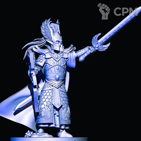 Описание картинки High Elves Lord with hand weapon and shield от Магазин Альфария по цене 150руб | Свободный Рынок Миниатюр - СРМ
