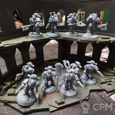 Описание картинки Khorne Berzerkers 3 от Astramael по цене 1 500руб | Свободный Рынок Миниатюр - СРМ