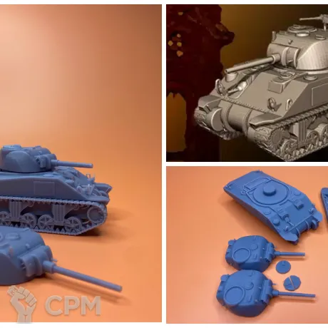 Описание картинки sherman m4 от Milestone по цене 1 500руб | Свободный Рынок Миниатюр - СРМ