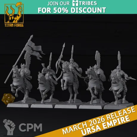 Описание картинки Kislev/ Heavy Cavalry от Barduck Miniatures по цене 1 299руб | Свободный Рынок Миниатюр - СРМ