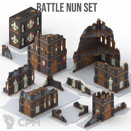 Описание картинки Battle Nun Ruins (Террейн для 11 редакции, цветной) от AxeL's Forge по цене 8 000руб | Свободный Рынок Миниатюр - СРМ