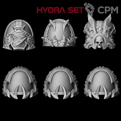 Описание картинки наплечники Hydra от Bazilevs по цене 497руб | Свободный Рынок Миниатюр - СРМ