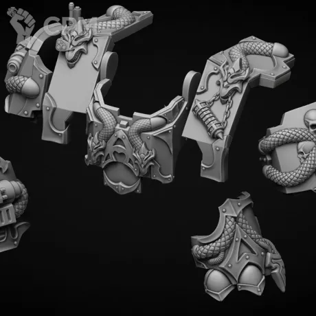 Описание картинки Броня "Loculo" тип Hydra от Bazilevs по цене 845руб | Свободный Рынок Миниатюр - СРМ