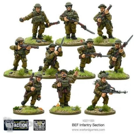 Описание картинки BEF Infantry Section от  по цене 1 200руб | Свободный Рынок Миниатюр - СРМ
