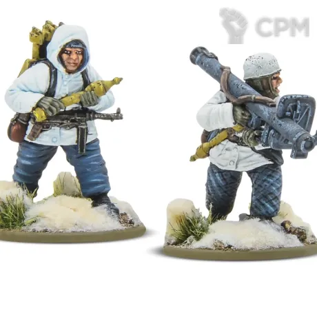 Описание картинки Winter Fallschirmjäger Panzerfaust  Teams от  по цене 330руб | Свободный Рынок Миниатюр - СРМ