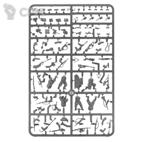 Описание картинки German Veteran Infantry Sprue (без кирпичной стенки) от  по цене 560руб | Свободный Рынок Миниатюр - СРМ