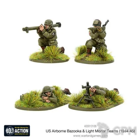 Описание картинки US Airborne Bazooka &amp; light mortar teams (1944-45) от  по цене 600руб | Свободный Рынок Миниатюр - СРМ