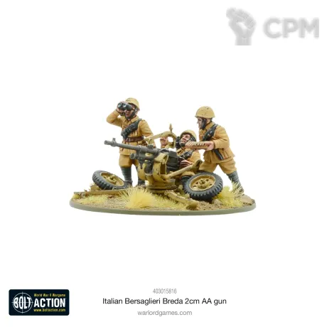 Описание картинки Italian Bersaglieri Breda 2cm AA gun от  по цене 850руб | Свободный Рынок Миниатюр - СРМ
