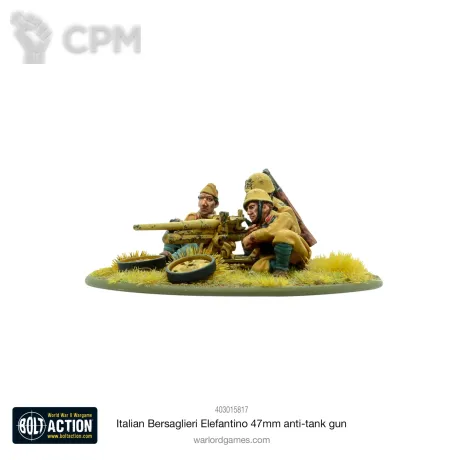 Описание картинки Italian Bersaglieri Elefantino 47mm anti-tank gun от  по цене 750руб | Свободный Рынок Миниатюр - СРМ
