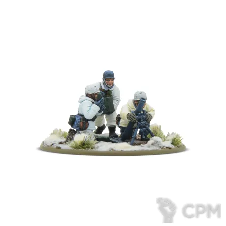 Описание картинки Fallschirmjäger (Winter) Medium Mortar Team от  по цене 660руб | Свободный Рынок Миниатюр - СРМ