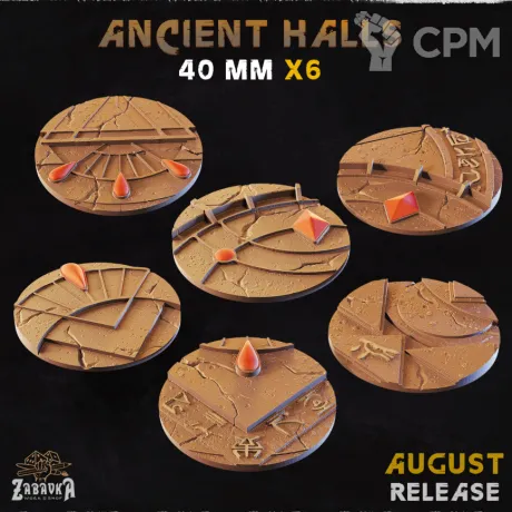 Описание картинки Ancient Halls Base 40мм от 3Д-Печка по цене 80руб | Свободный Рынок Миниатюр - СРМ