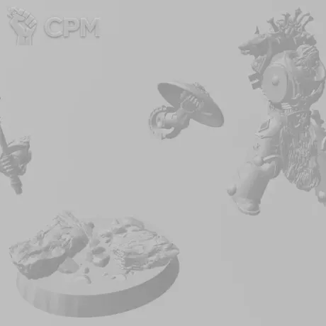 Описание картинки Space Wolves Capitan от MrMetalHorror по цене 350руб | Свободный Рынок Миниатюр - СРМ